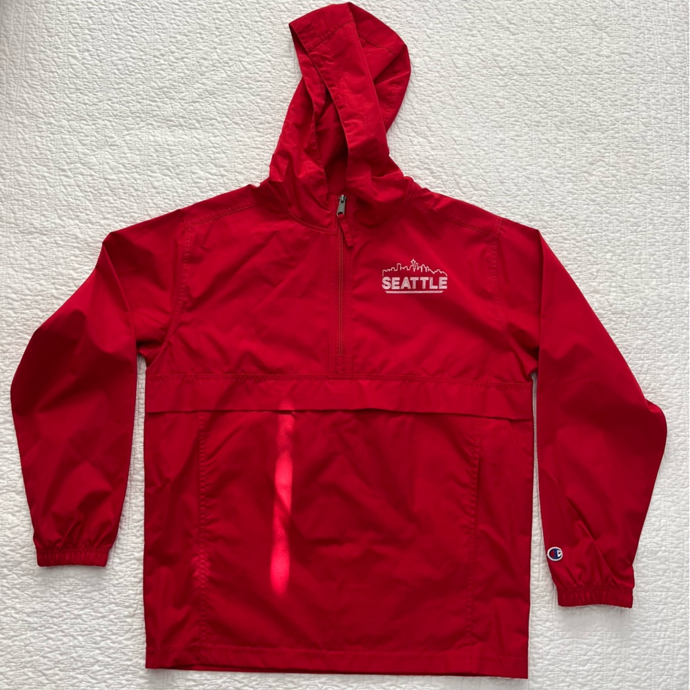Champion Kids Red Jacket Wind Breaker Size XL